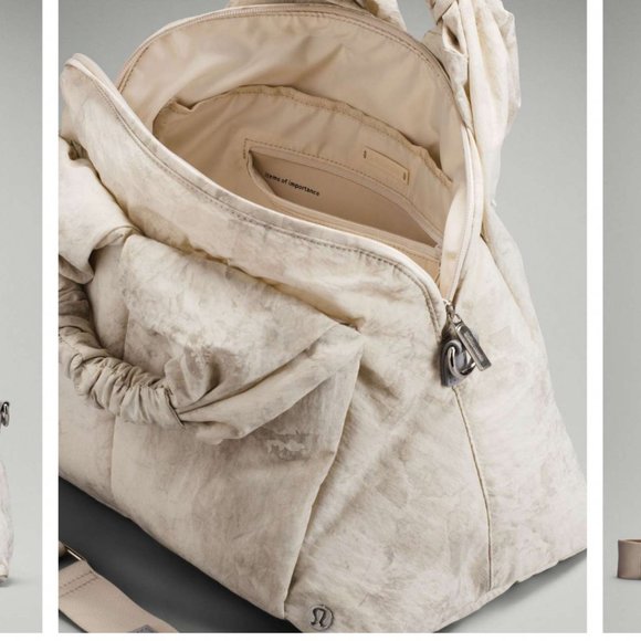 lululemon Lululemon Gathered Handle Gym Bag *14L Aquila White Opal Multi - Picture 7 of 7